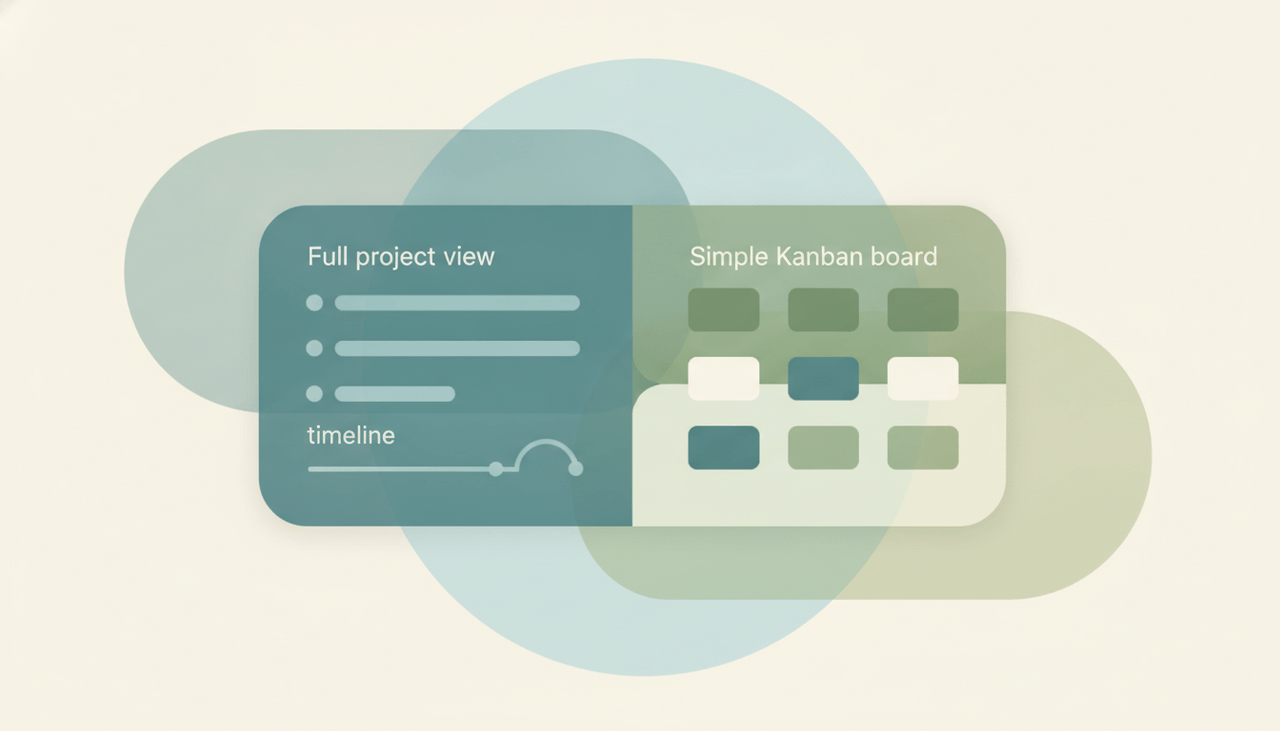 An Asana icon and a Trello icon side by side, representing a comparison between the two project management tools