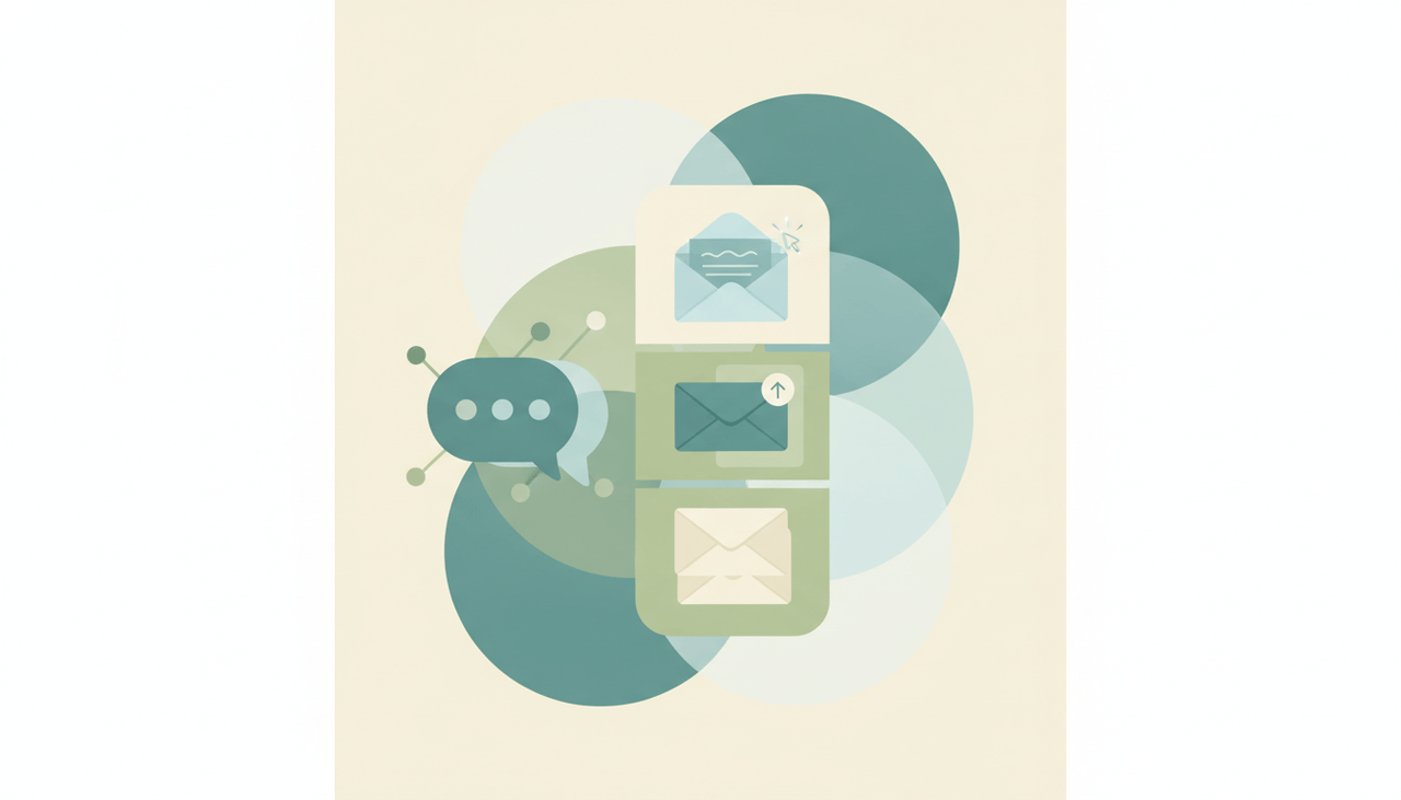 ChatGPT chat window beside an email inbox, illustrating ChatGPT used as an email assistant