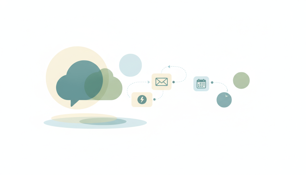Anthropic Claude chat window surrounded by alternative AI assistant and agent icons floating above a shared workspace