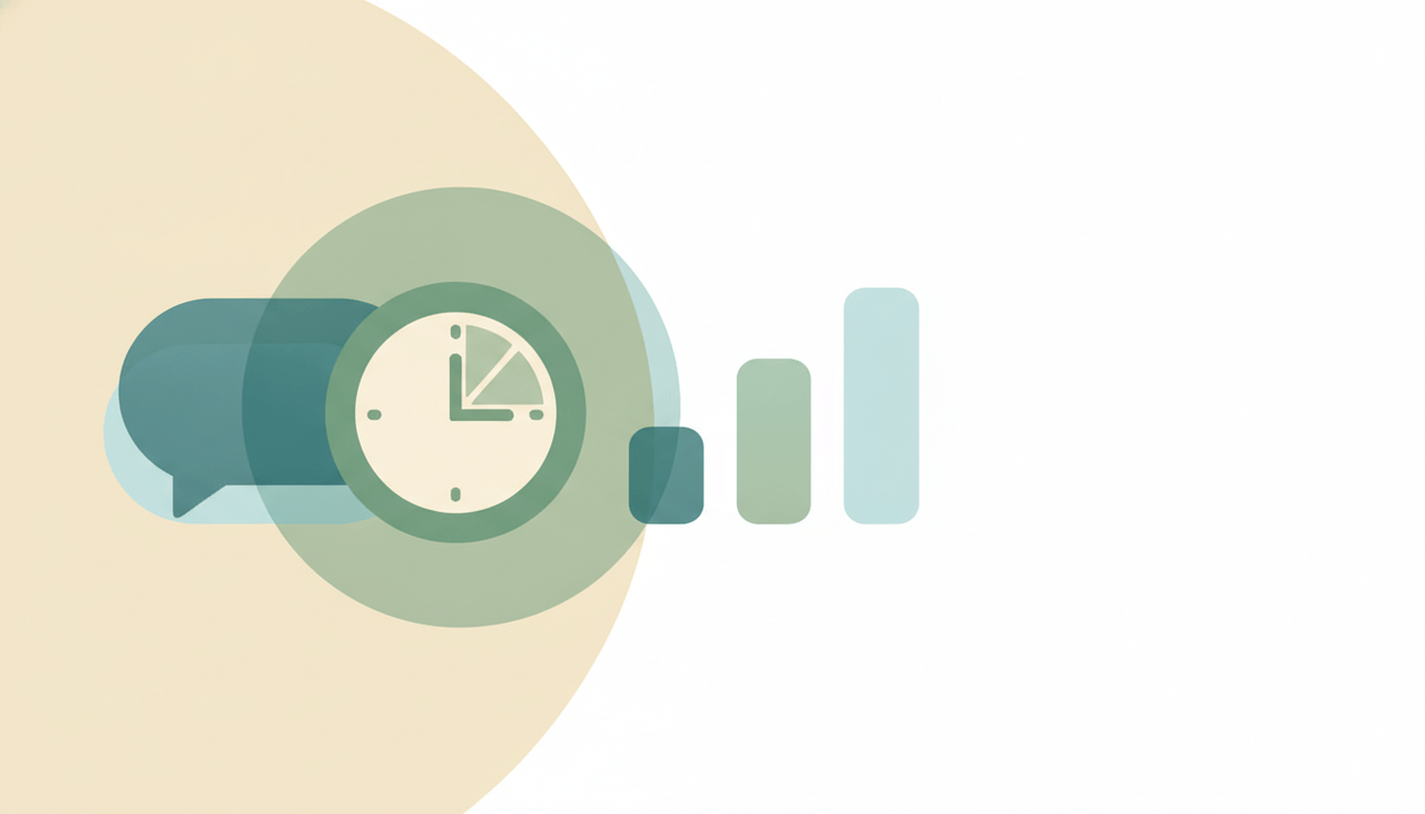 A chat bubble beside a five-hour clock dial and tiered usage bars, representing Claude usage limits across plans
