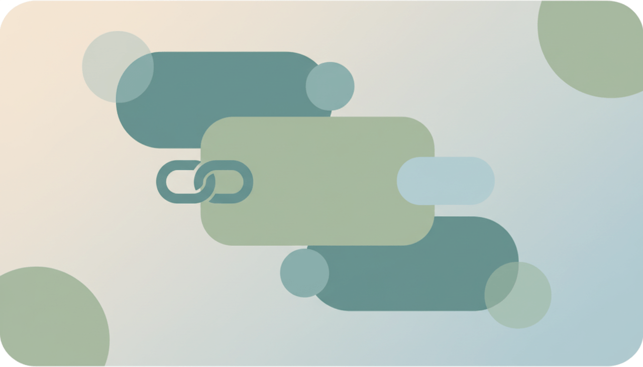 An email body with a word highlighted and a small link icon hovering above it