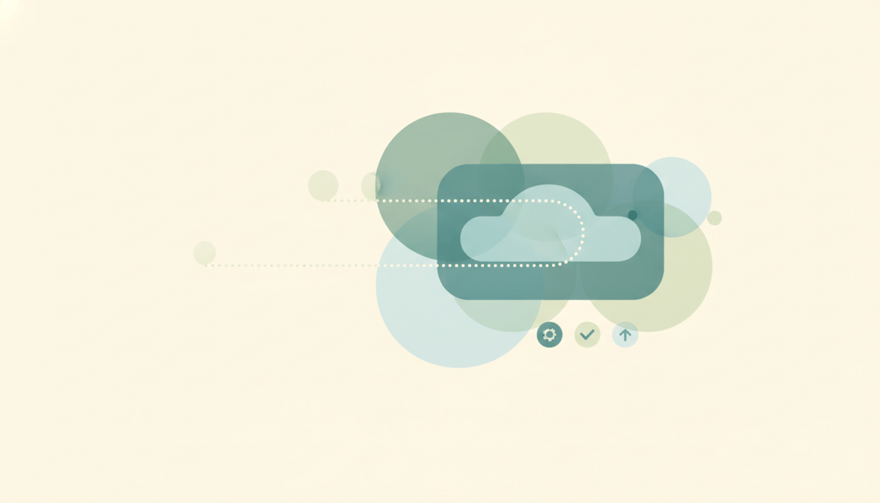 A bullet list with soft motion arrows showing items flying in one at a time