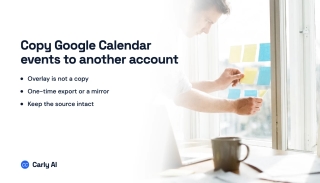 Copy Google Calendar Events to Another Account