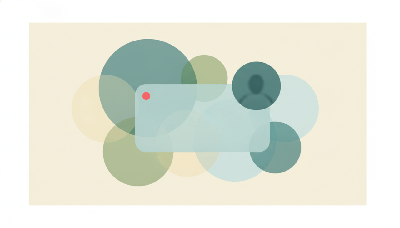 A slide with a small webcam bubble in the corner and a red record dot