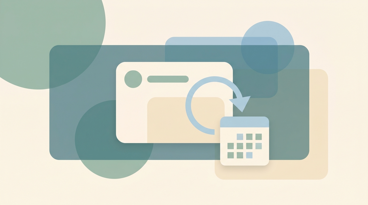 A Todoist task with a circular repeat arrow showing a due date that regenerates after completion