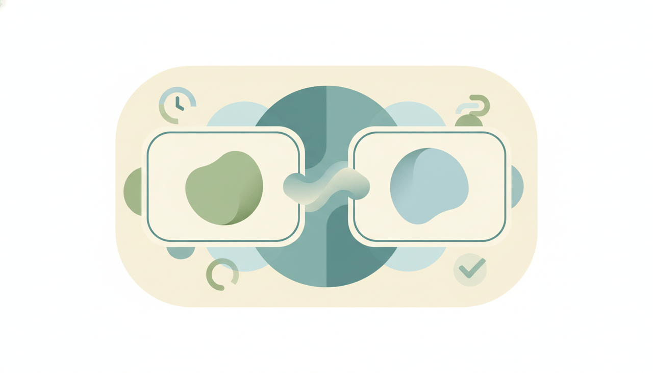 A shape smoothly gliding and resizing from one position to another across a slide
