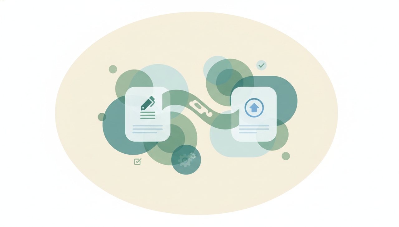 Two profile cards connected by a soft endorsement note passing between them