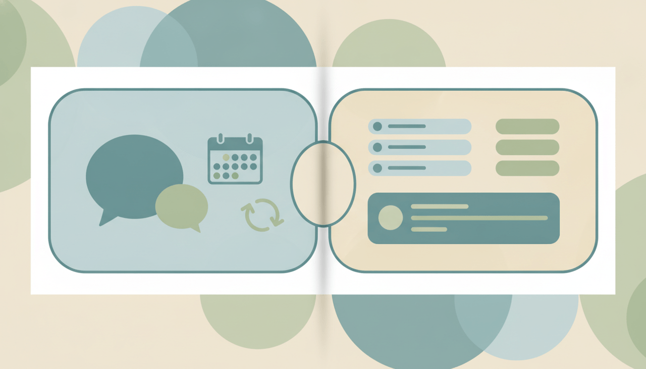 A Lindy icon and a Fyxer icon side by side above an inbox and a chat bubble, representing a comparison of two AI email assistants