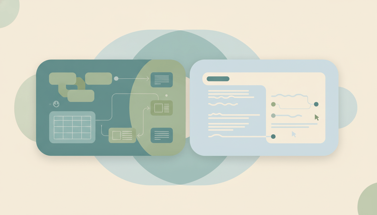 A Notion icon and a Google Docs icon side by side, representing a comparison between the two tools