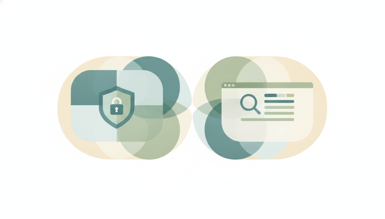 A Proton Mail icon and a Gmail icon side by side, representing a comparison between the two email services