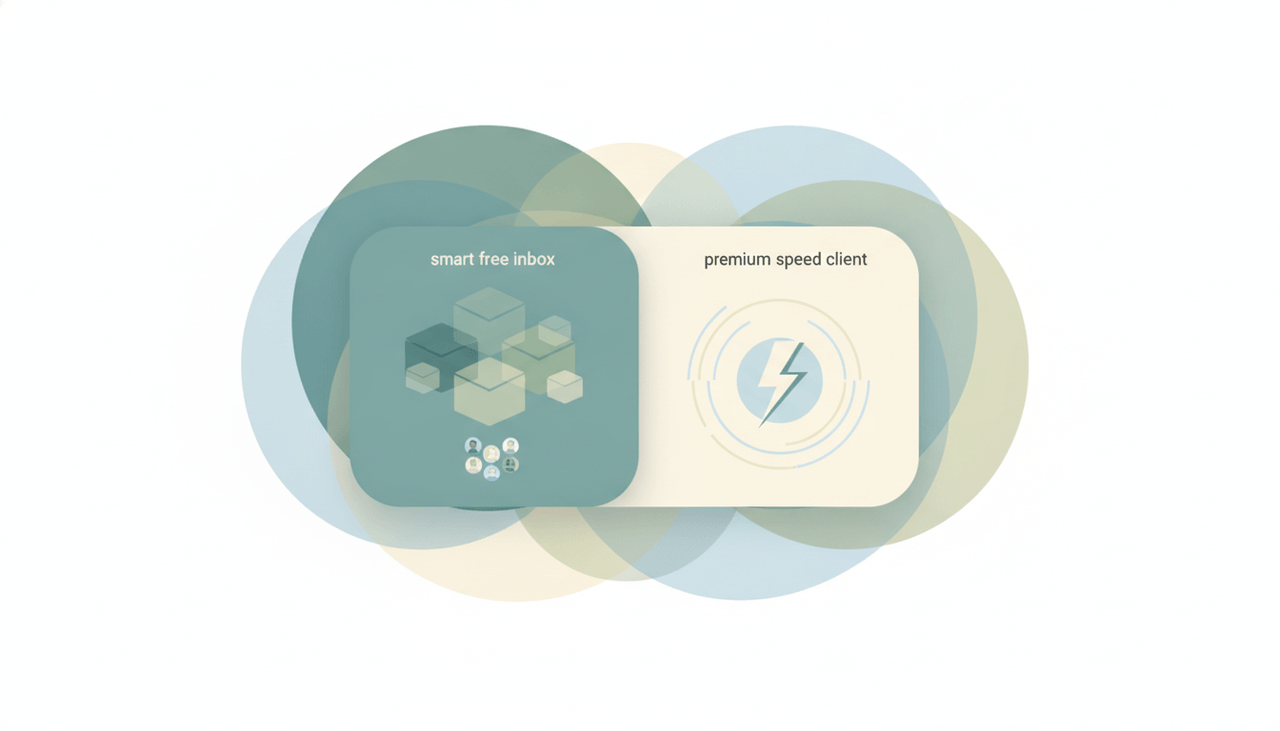 A Spark icon and a Superhuman icon side by side, representing a comparison between the two email apps