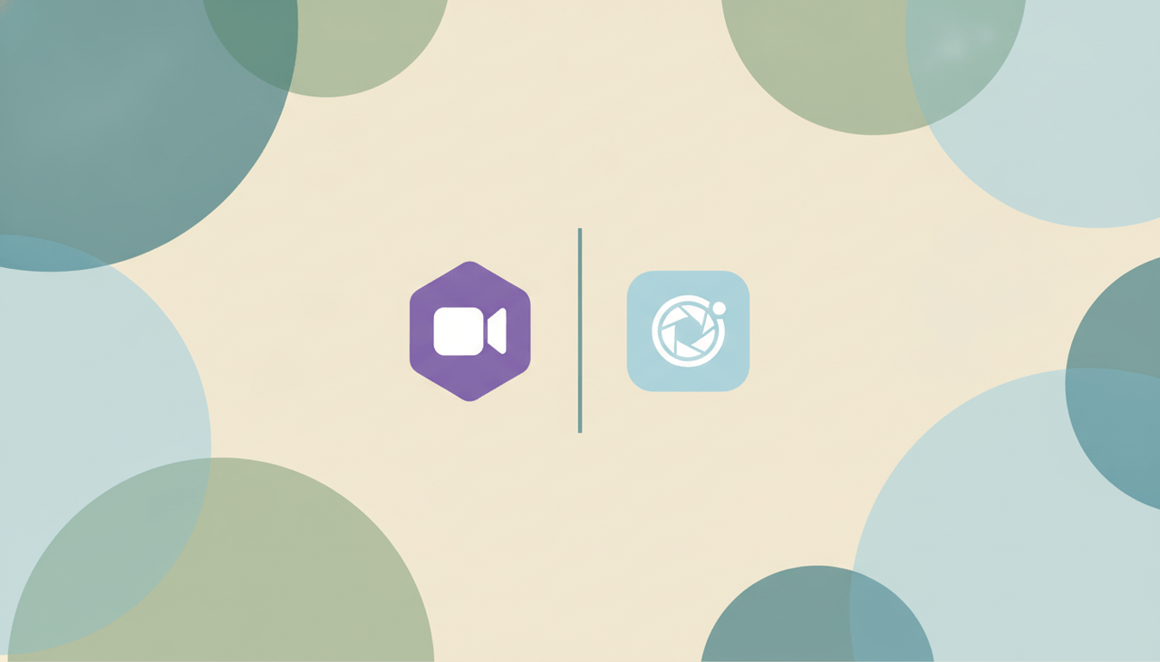 A Microsoft Teams icon and a Zoom icon side by side, representing a comparison between the two video meeting and collaboration tools