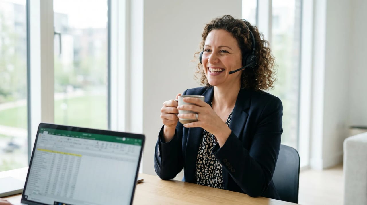 Fractional CMO, COO, and CFO juggling multiple client logos with AI agent icons coordinating each engagement