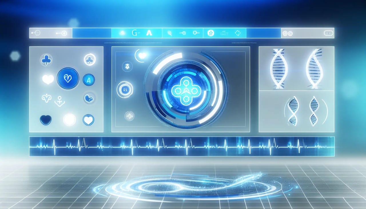 Illustration of a ChatGPT health interface with medical icons representing 230 million weekly users seeking advice