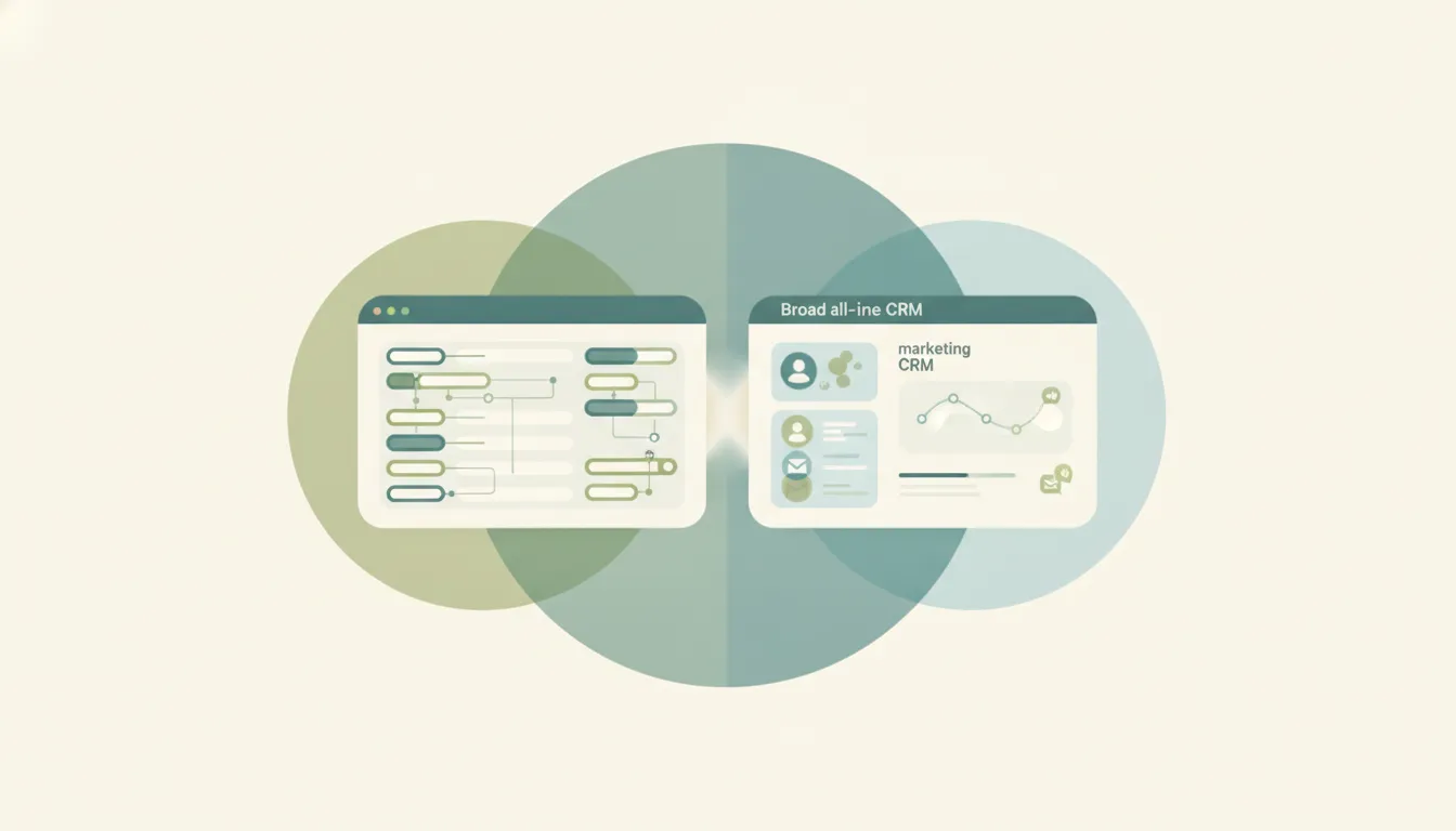An Attio icon and a HubSpot icon side by side, representing a comparison between the two tools
