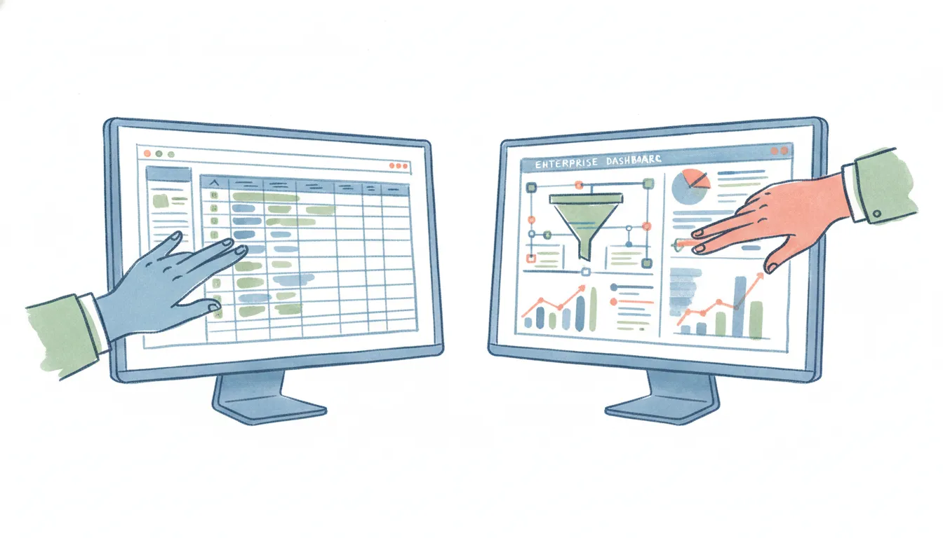 An Attio icon and a Salesforce icon side by side, representing a comparison