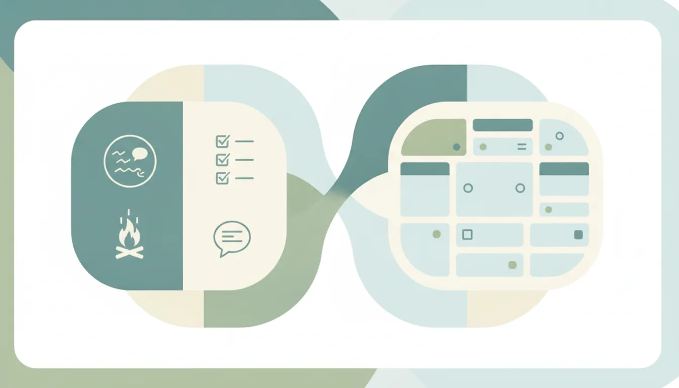 A Basecamp icon and an Asana icon side by side, representing a comparison between the two tools