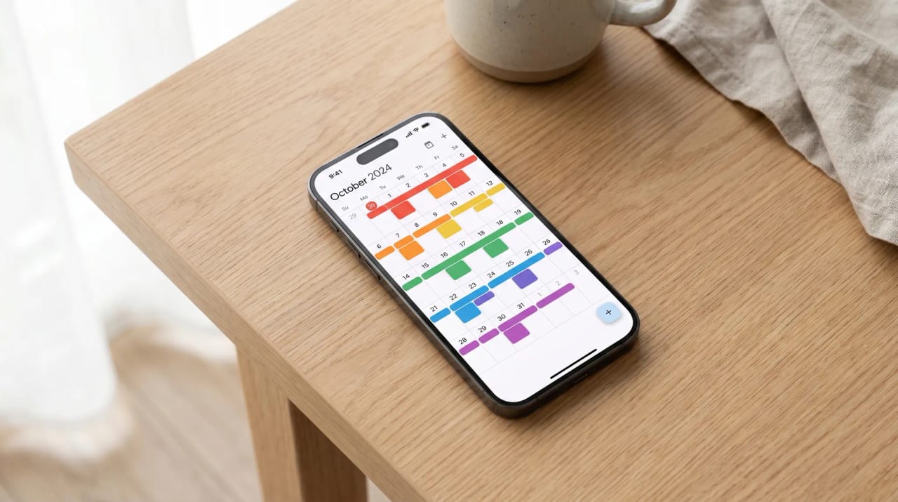 Google Calendar interface with twelve AI assistant icons ranked beside scheduled events and suggestions