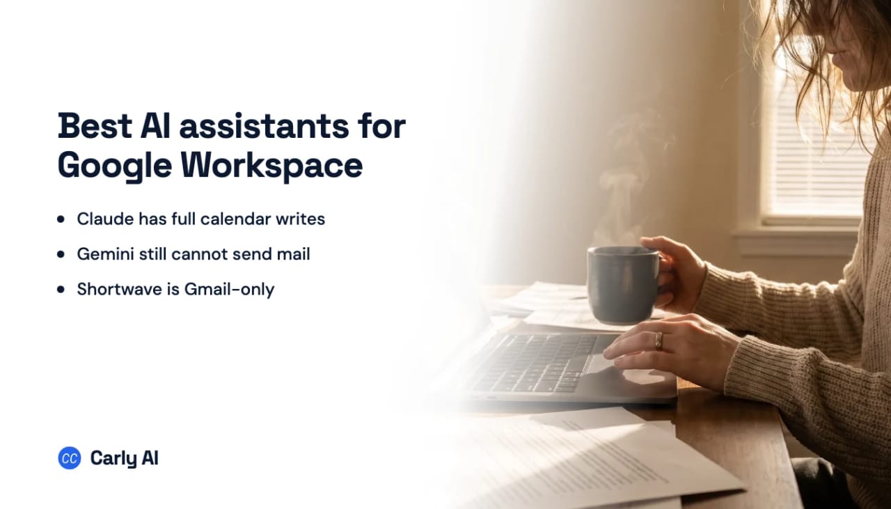 Gmail, Calendar, and Drive connected to several AI assistants