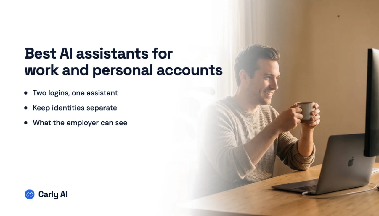 Work and personal accounts connected to one AI assistant without mixing identities