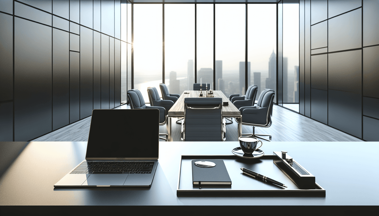 Consultant workspace with twenty AI tool icons handling proposals, research, scheduling, and client deliverables