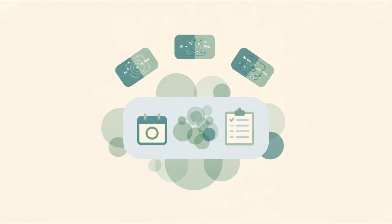 HR workspace with twenty AI tool icons handling hiring, interview scheduling, onboarding, engagement surveys, and people analytics