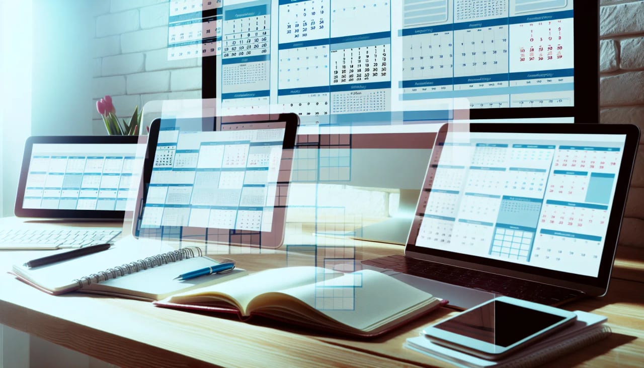 A terminal-style Codex panel wired to an Outlook calendar via a plugin, alongside an autonomous assistant agent booking meetings on its own