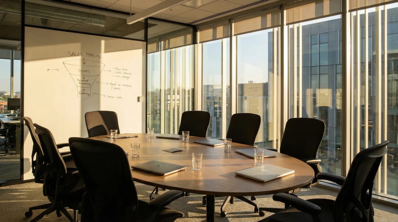 Sales team calendar with demos, discovery calls, and follow-ups acting as the single source of pipeline truth