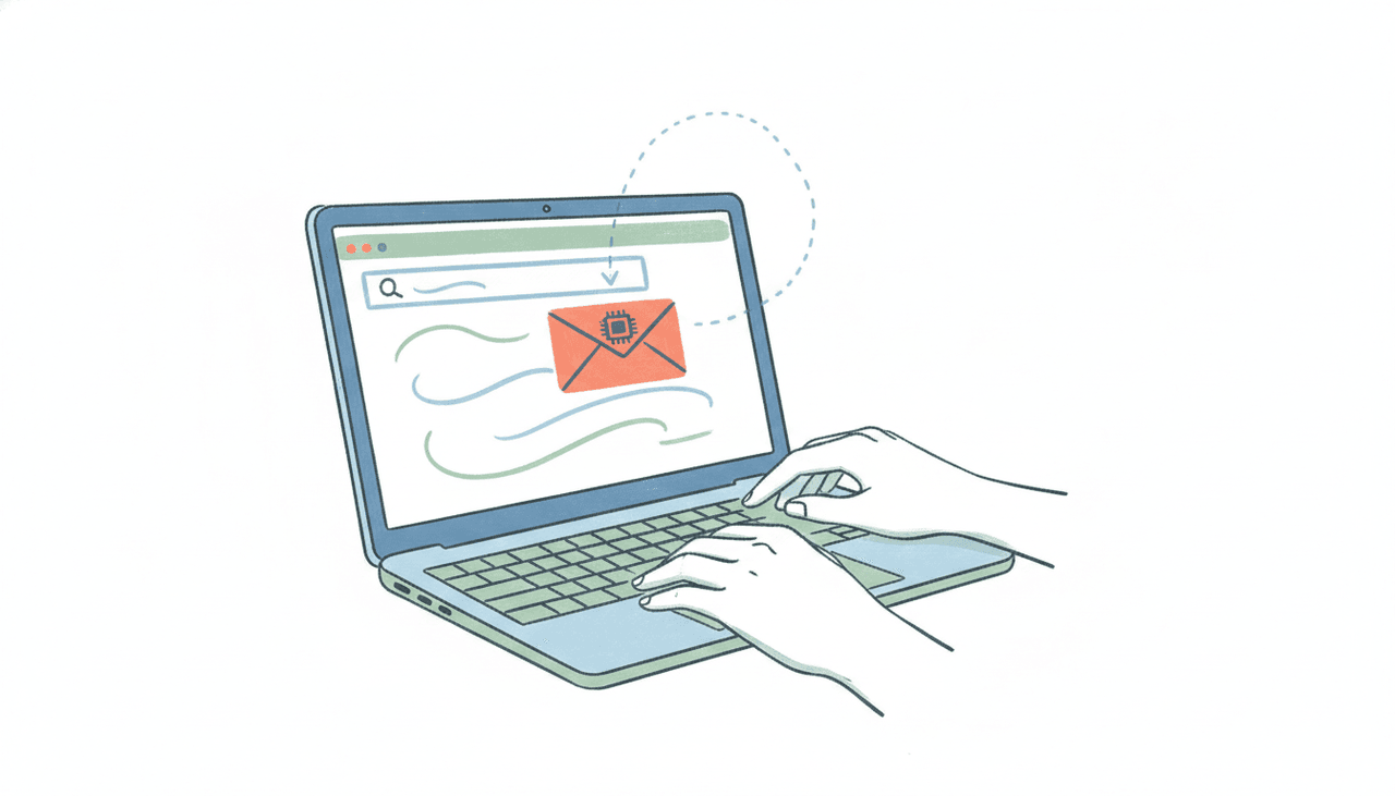 An email thread with an AI assistant added to the CC line, picking up the conversation and completing a scheduling and follow-up task