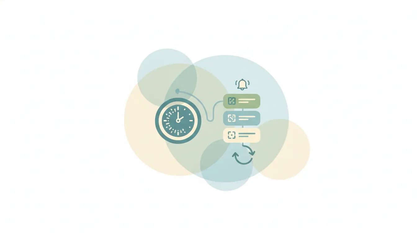 ChatGPT scheduled tasks sidebar showing recurring prompts and reminders on a clock