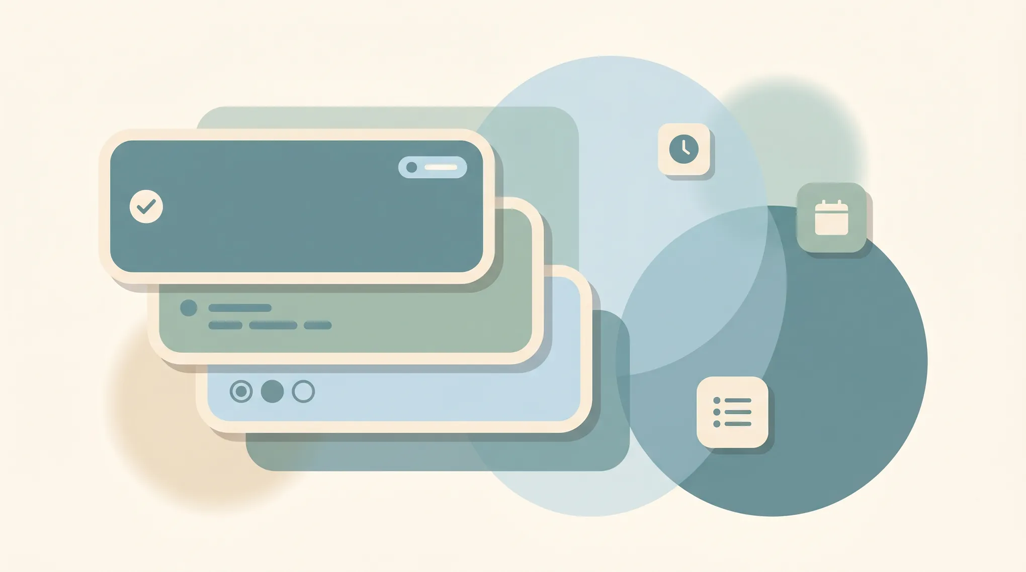 ClickUp logo surrounded by alternative project management app icons floating above task boards and timelines