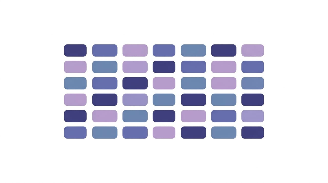Sprawling grid of 40+ AI assistant icons organized into categories floating above an open laptop on a tidy desk