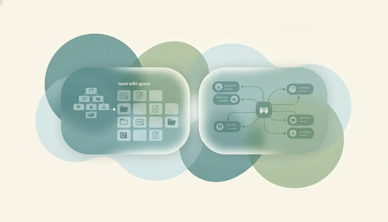 A Confluence icon and a Notion icon side by side, representing a comparison between the two tools