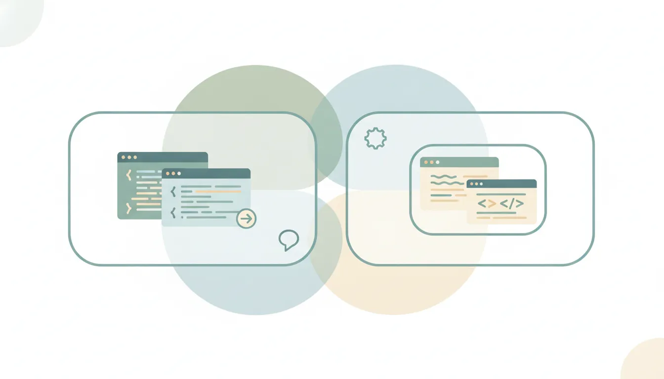 A Devin icon and a Manus icon side by side, representing a comparison between the two tools