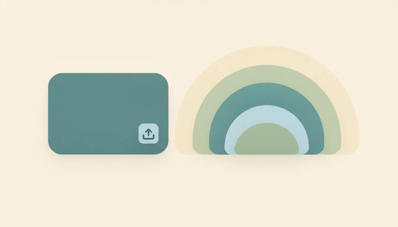 Abstract illustration of file blocks of increasing size moving through an upload pipe