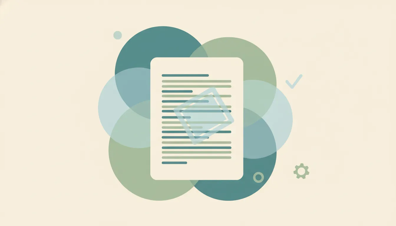 A document page with a soft diagonal faded stamp behind the text