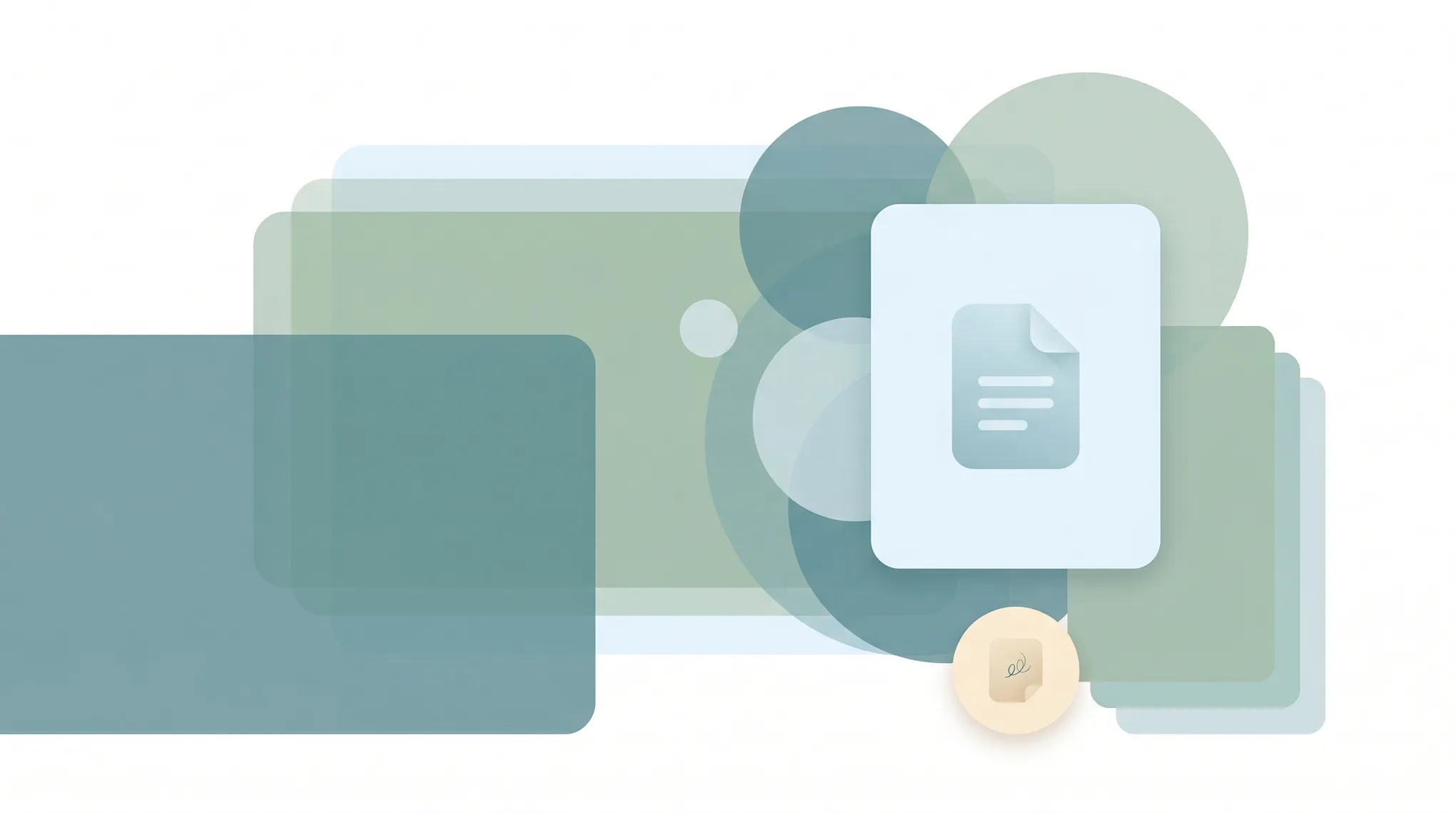 Stack of Google Docs pages with page numbers visible in the footer and header positions