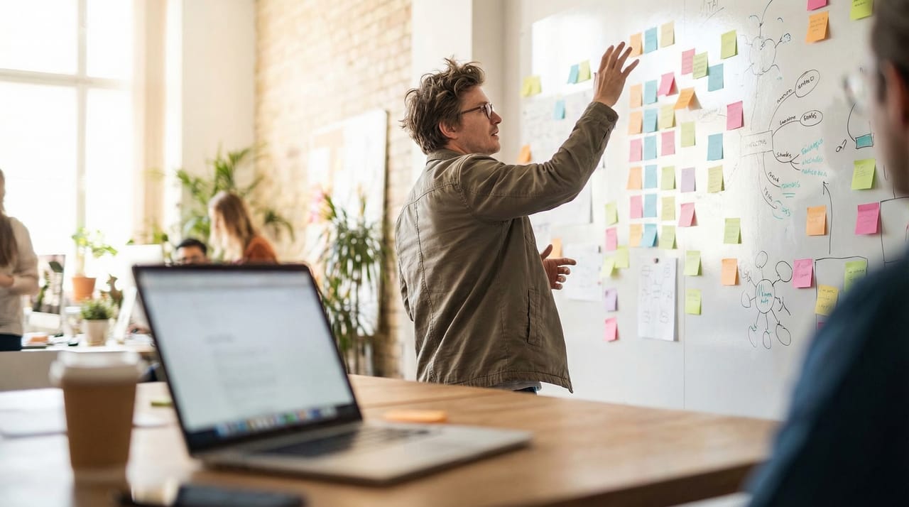 AI assistant managing marketing tasks including social posts, email campaigns, and content calendars on a dashboard