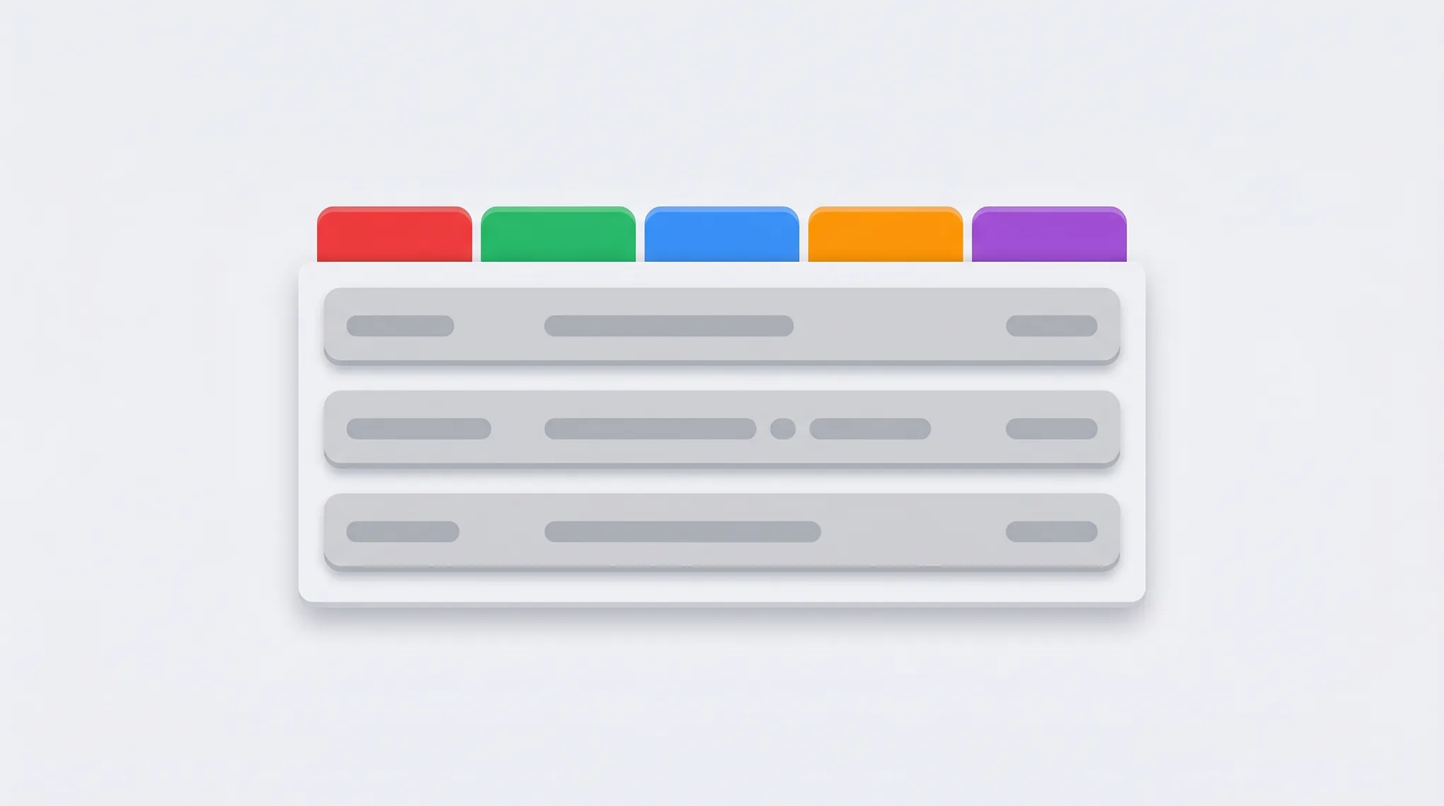 Gmail inbox showing color-coded category tabs and labels organizing messages into Primary, Social, and Promotions