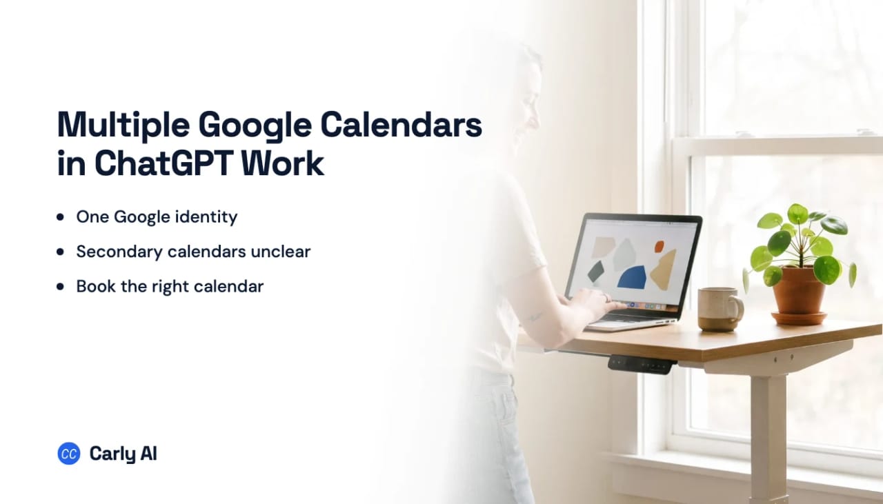 Several Google Calendars routed through one connector into ChatGPT Work