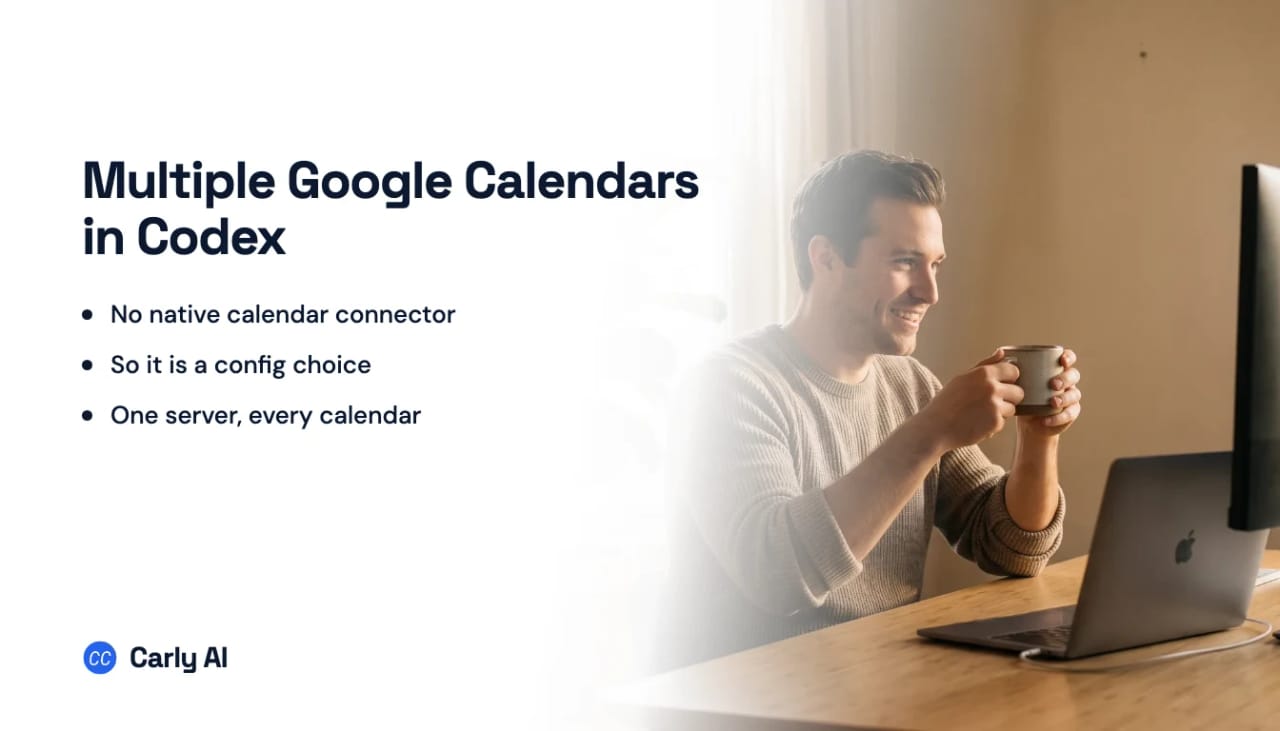 Several Google Calendars reaching OpenAI Codex through a single MCP server