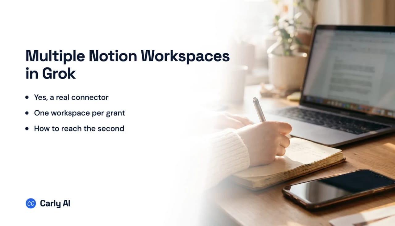 Two Notion workspaces routed toward a single AI assistant connector