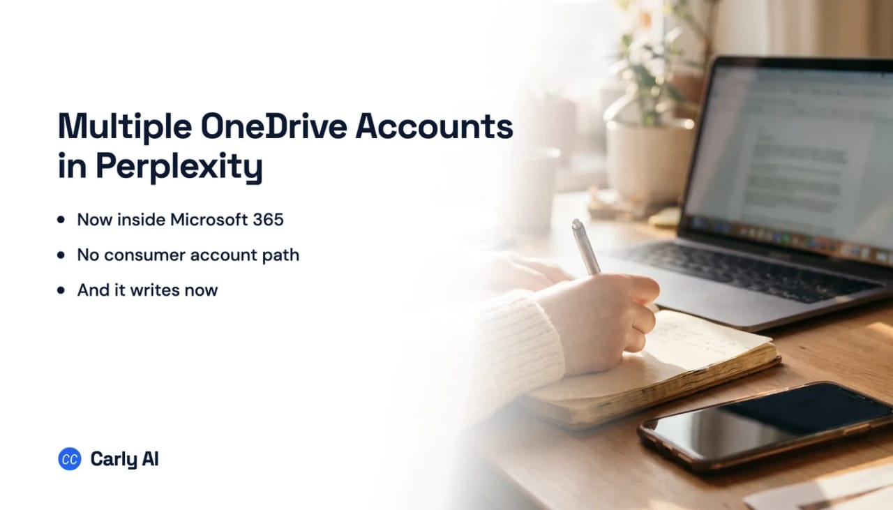 Two OneDrive accounts connected to a single AI assistant