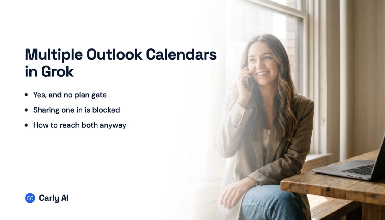 Outlook calendars from several Microsoft accounts connected to a single AI assistant