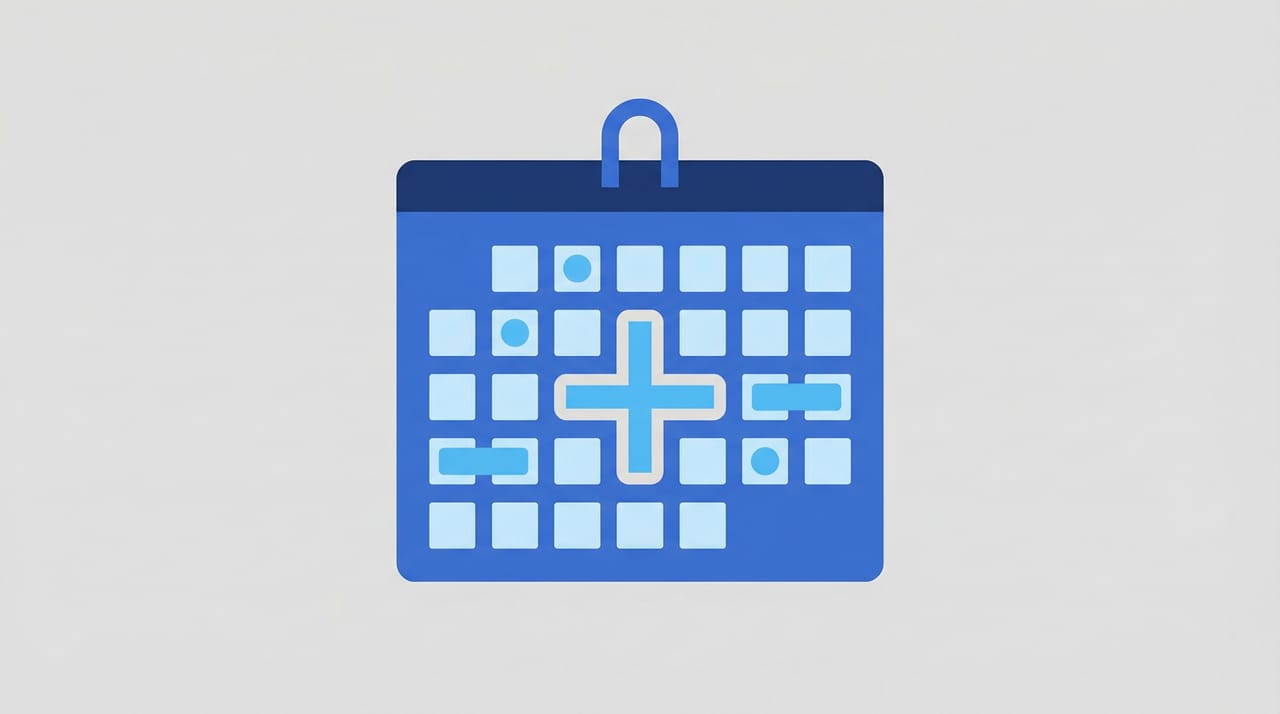 Outlook calendar with a new event creation panel open showing time, attendees, and location fields