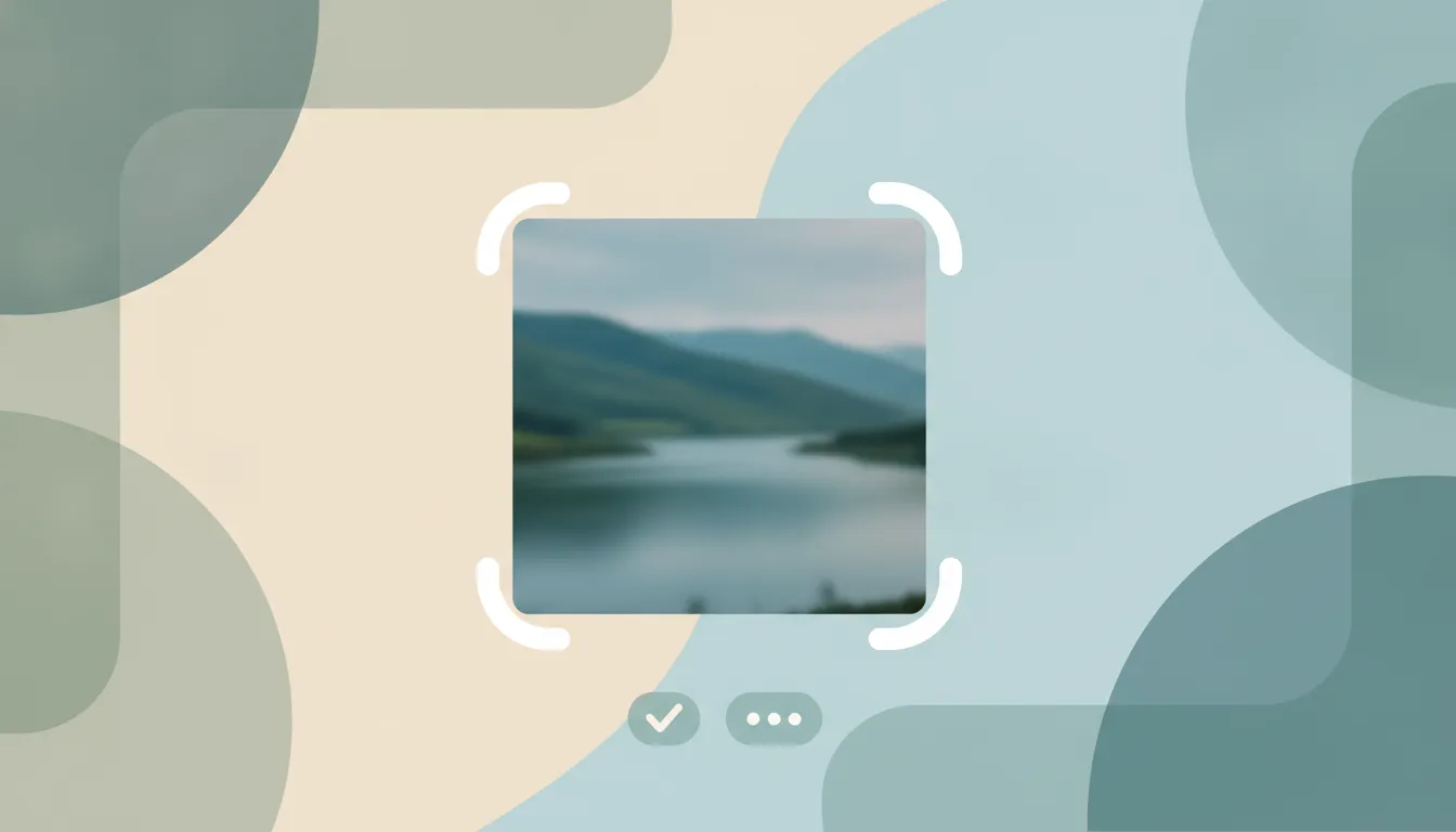 A photo with crop handles at the corners trimming away the outer edges