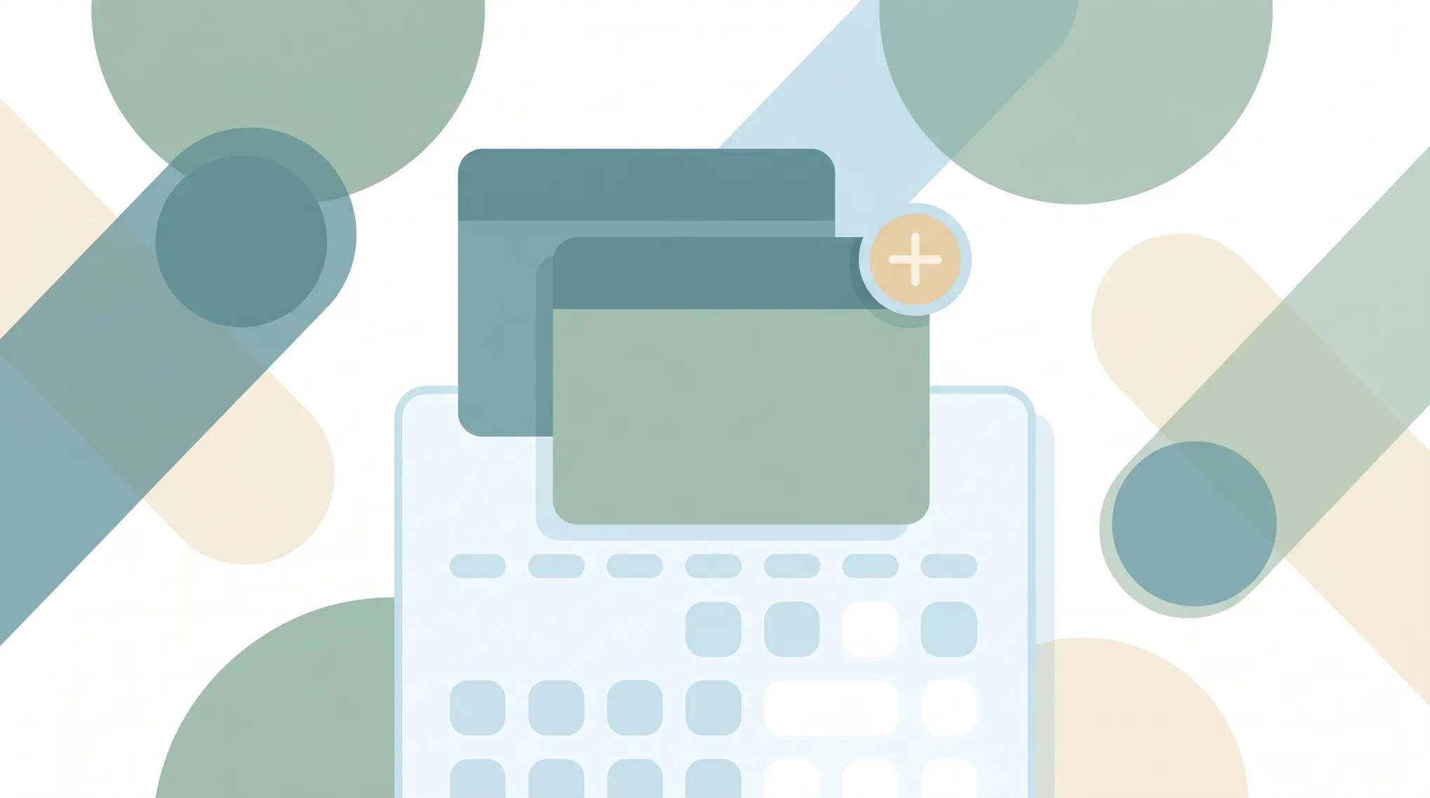 Illustration of a Google Calendar event tile being copied with a duplicate arrow creating an identical event next to it