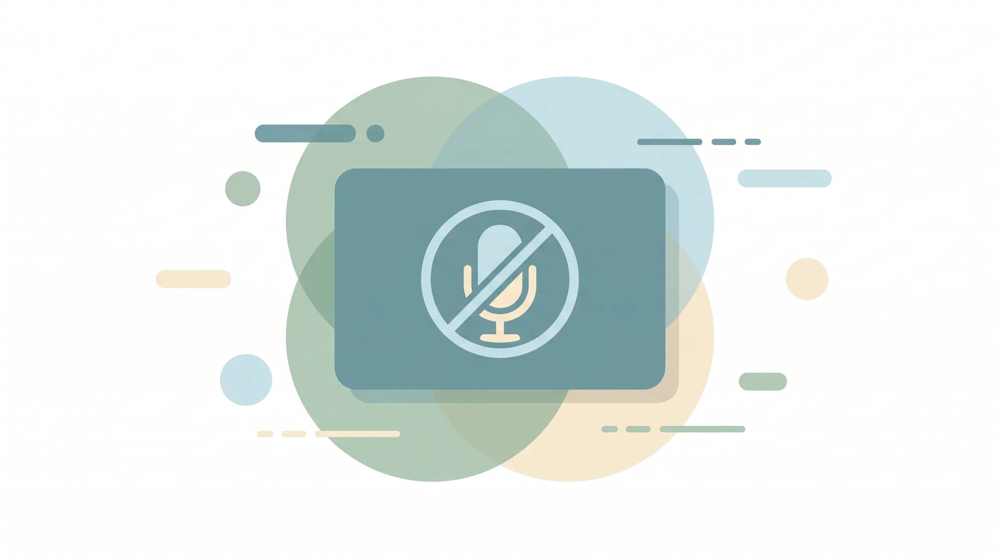 A microphone icon with a slash on a meeting tile, representing muting in Microsoft Teams