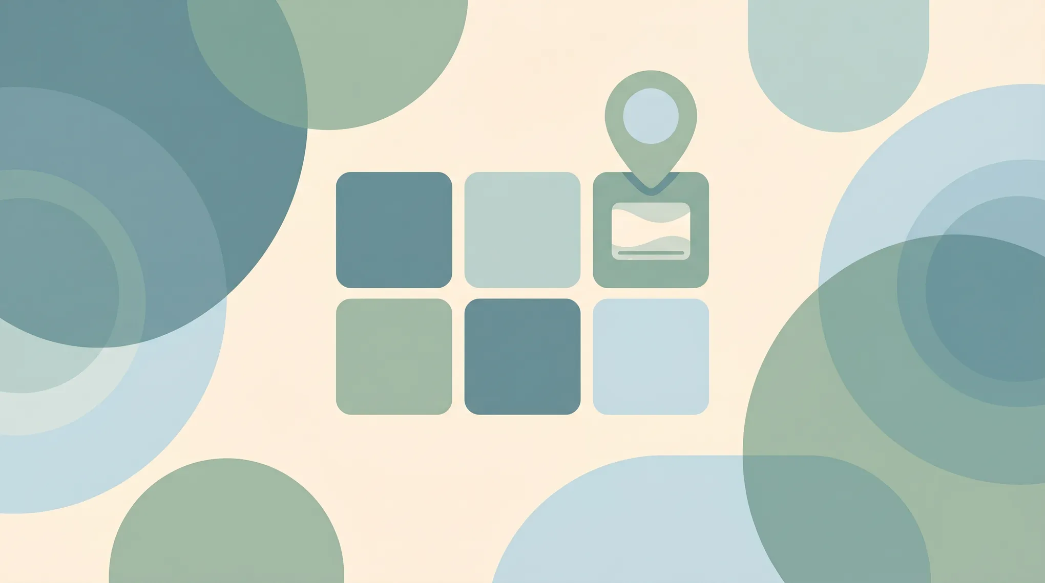 A pin icon fixing one video tile among a grid of meeting tiles, representing pinning someone in Microsoft Teams