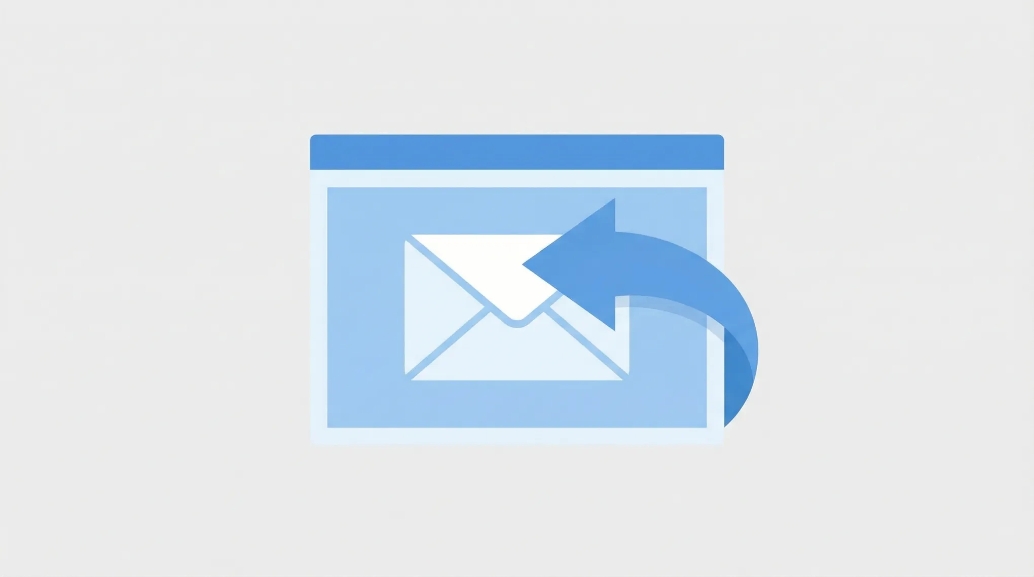 Illustration of an Outlook sent message returning to the outbox with a recall arrow and undo send timer icon